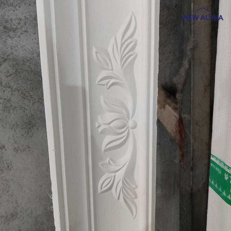 Widely Used White Waterproof Easy Install Baseboard Decorative Line