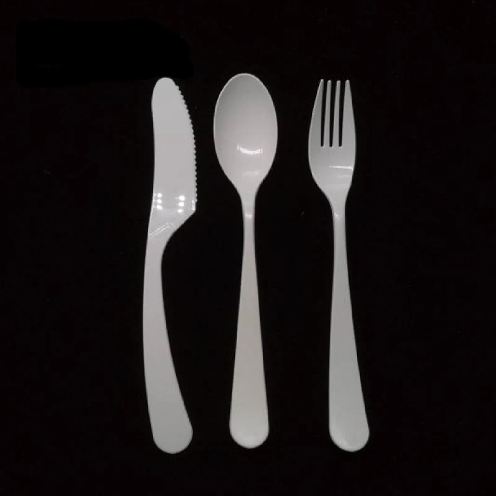 Compostable Cutlery Biodegradable PLA Disposable Plastic Tableware Sets Spoon Knife and Fork 10
