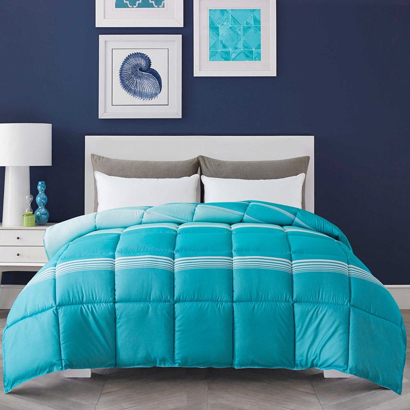 China Factory Wholesale Custom Design Disperse Printing Microfiber Down Alternative Polyester Microgel Fiberfill Home Bed Sleeping Comforter Duvet Insert