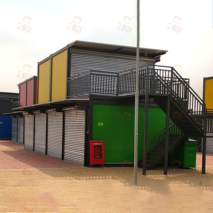 Modern Style Shopping Street Luxury Container Storage House Food Street Container House