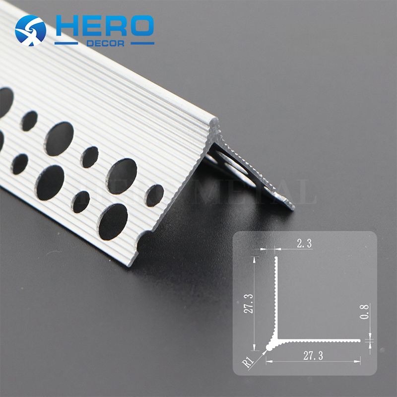 Aluminum Wall Corner Bead Factory Depot Directly Deliver Trim Decoration Hero Metal Drywall Protection Tile Beads Beading Strip