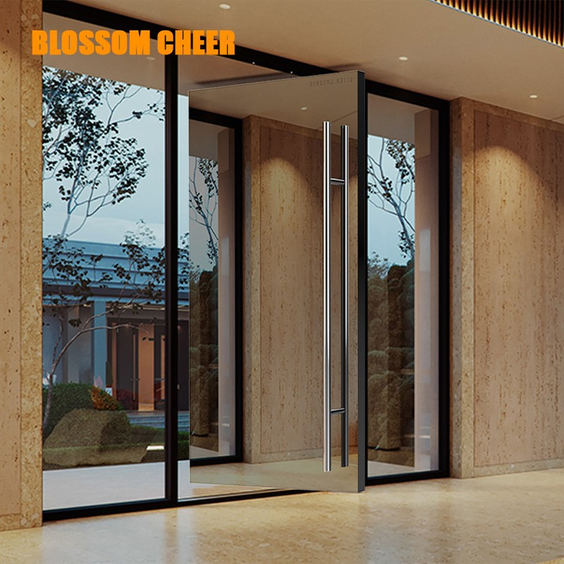 Modern Wrought Iron Decorative Pivot Steel Security Metal Gate Design Entrance Door