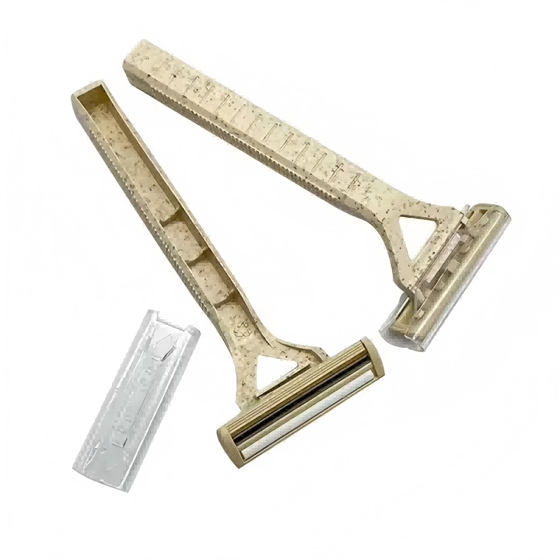 Wholesale Biodegradable Straw Shaving Hotel SPA Razors