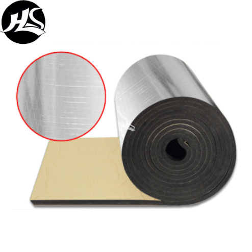 Rubber and Plastic Insulation Board Nitrile Rubber/PVC Customized Aluminum Foil Self-Adhesive Foam Roll Insulation Material