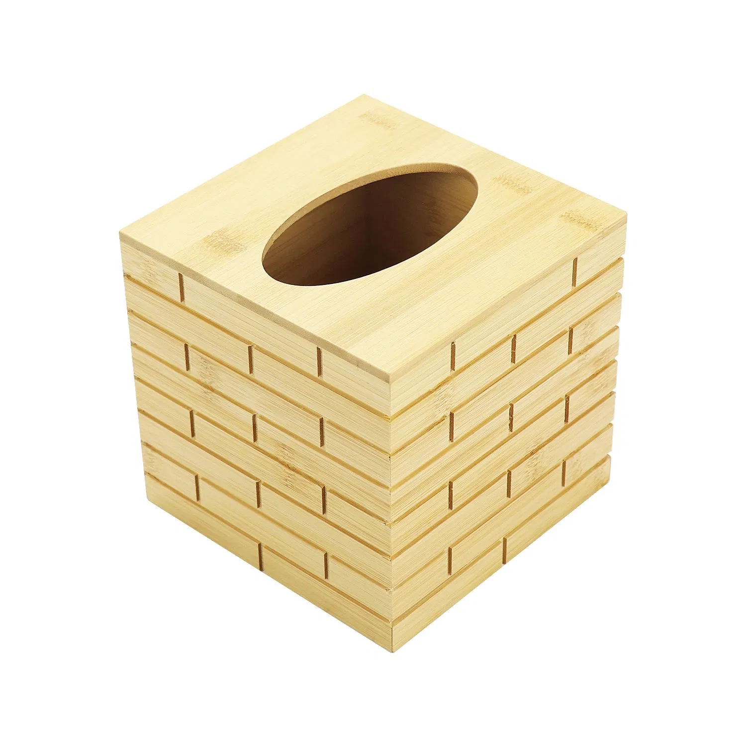 Creative Desktop Wooden Bamboo Bottom Tissue Box Household Wood Simple Napkin Storage Box