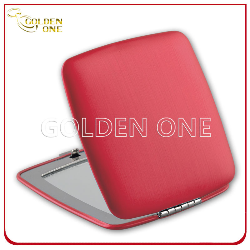 Personalized Gift Printed & Epoxy Logo Round Metal Cosmetic Mirror