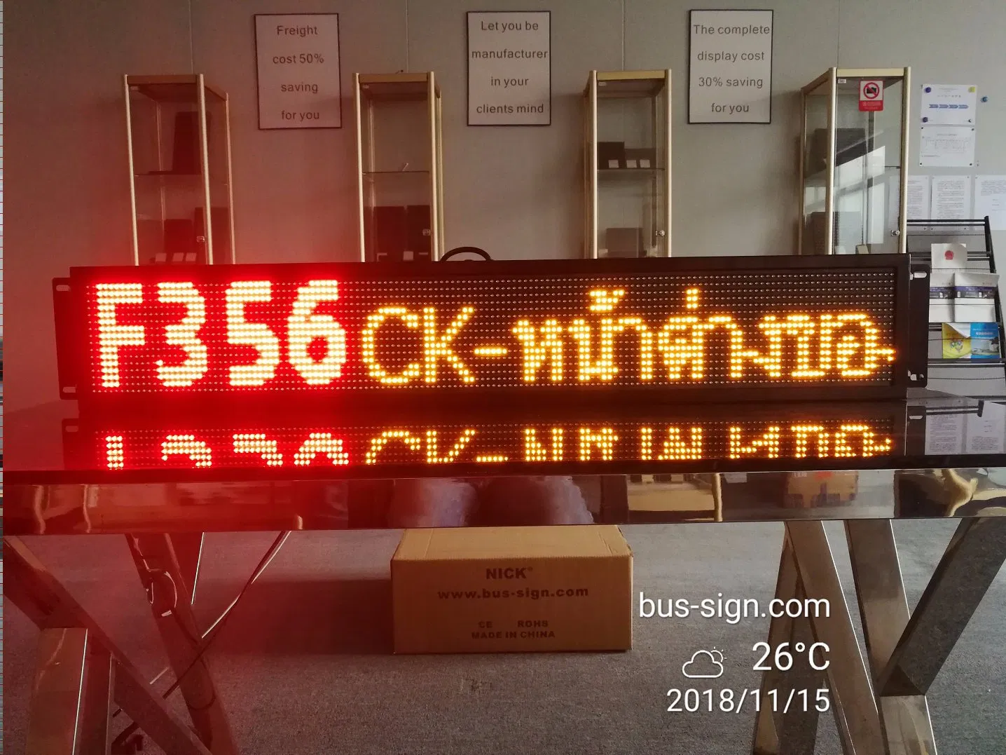 Outdoor LED Bus Destination Board LED Sign for Sale