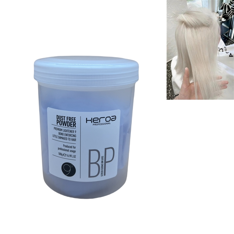 Keroa Professional No Stimulation Strong Hair Color Fading 9+ Hair Bleaching Powder