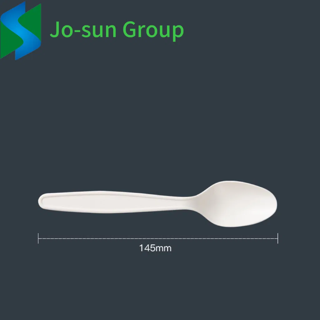 Jo-Sun Eco Friendly Biodegradable Disposable Cornstarch Cornstarch Fork and Spoon