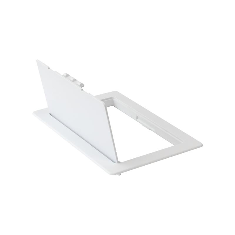 White Plastic Access Panel in Drywall, ABS