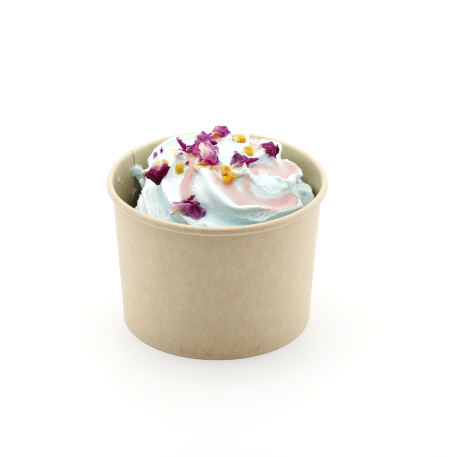 Disposable Paper Bowl Ice Cream Paper Cup Eco Friendly Food Grade Leakproof Frozen Yogurt Kraft Paper Soup Bowl