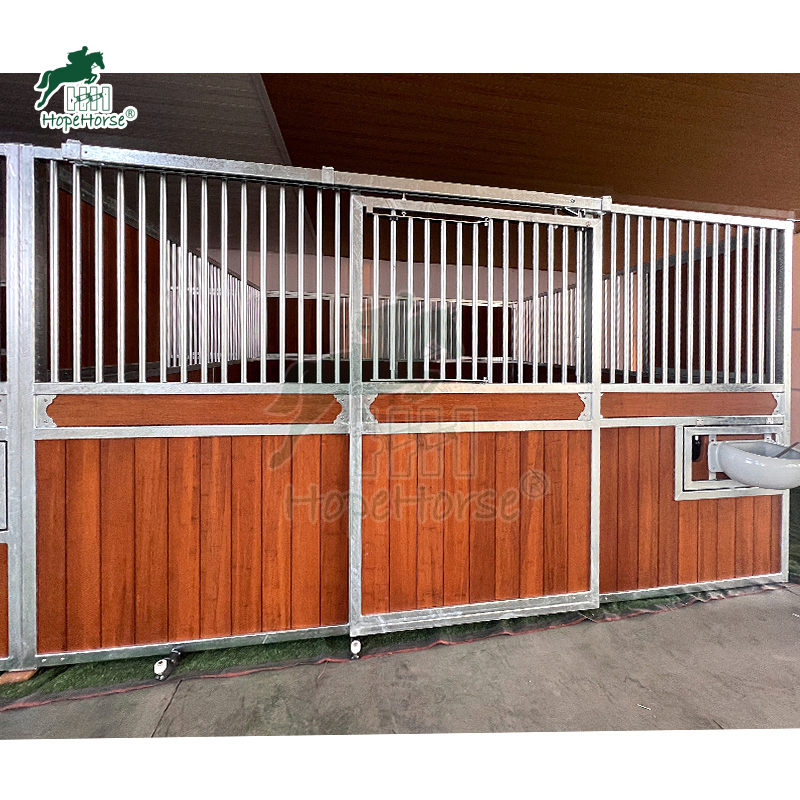 Wooden Horse Stable Box for Equestrian Equipment