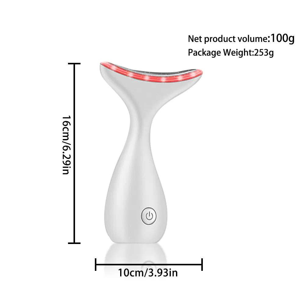 Beauty Neck Instrument Sound Wave Vibration Lift Firming Anti-Wrinkle Beauty Instrument Remove Neck Line Instrument Face and Neck Care Color Light Light Wrinkle