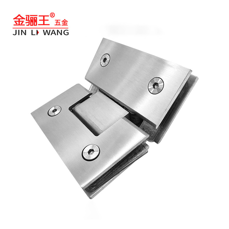 Glass to Glass Square 135 Degree Hotel Bathroom Fittings 201 304 Stainless Steel Shower Hinge Frameless Glass Door Hinge for Shower Room Hardware