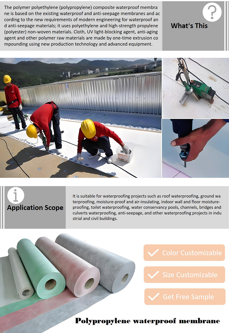 Strict Quality Polypropylene Waterproof Membrane Factory Price Direct Sale