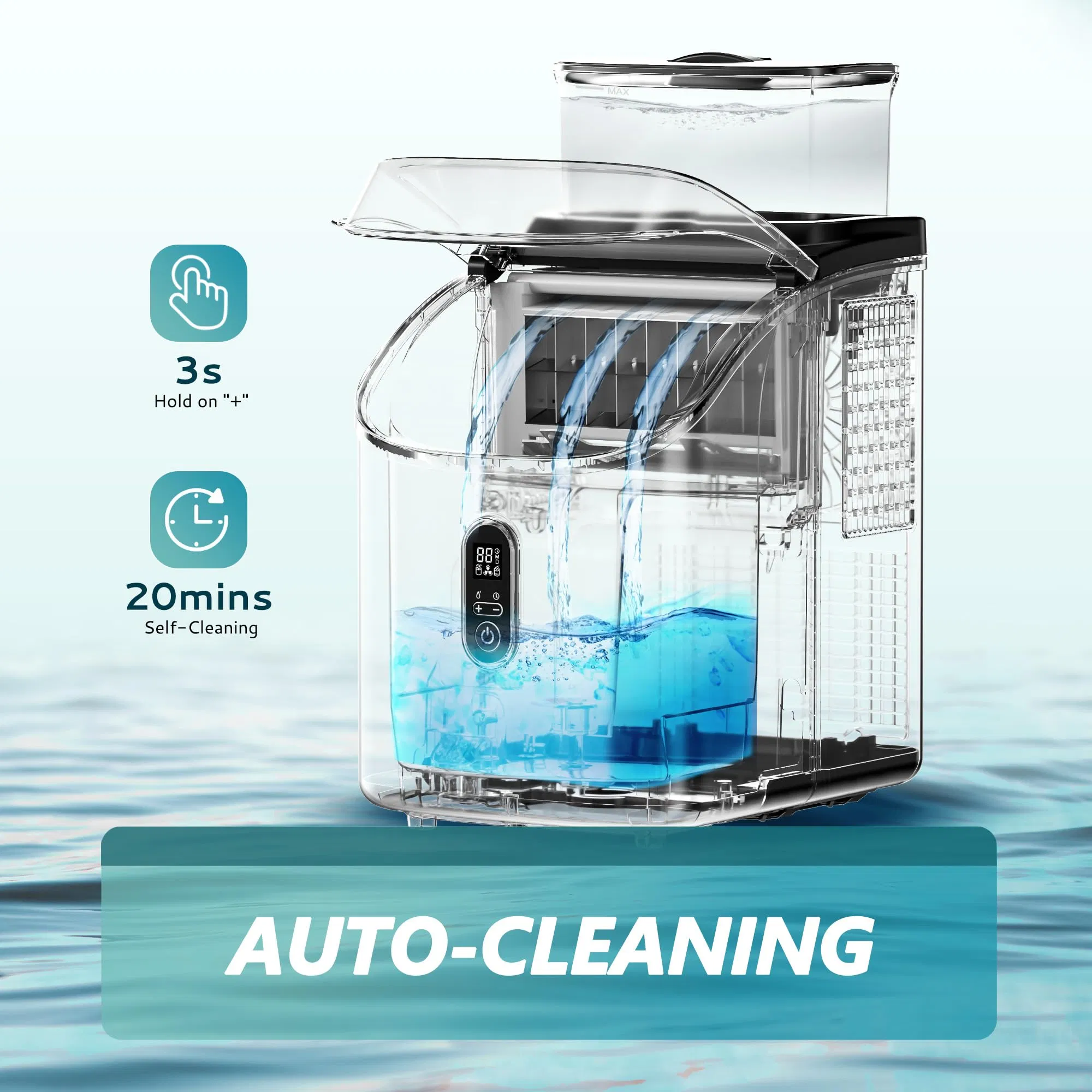 Euhomy Im005 Cube Ice Making Countertop Ice Makers with Water Tank