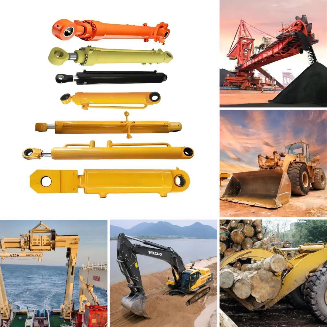 Гидравлический цилиндр двойного действия для экскаваторов