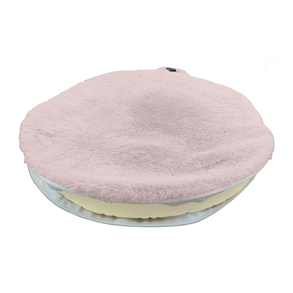 Faux Fur Heated Seat Pad Removable Cover Without Powerbank