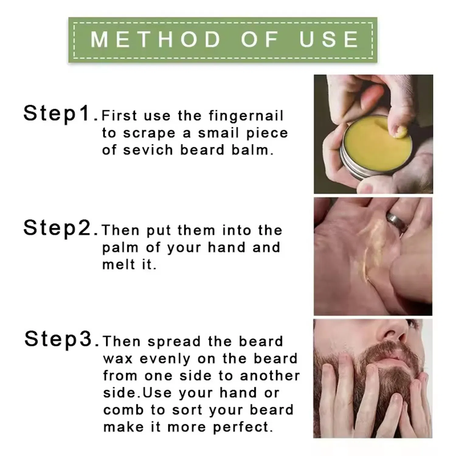 Natural Moisturizing Smoothing Beard Professional Care Cream