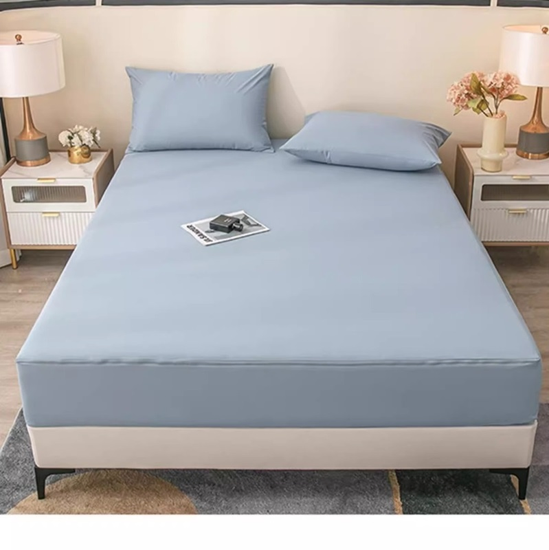 Joy Home Fashion Non-Slip Two-Piece Mattress Encasement Protector with Zipper Surrounded