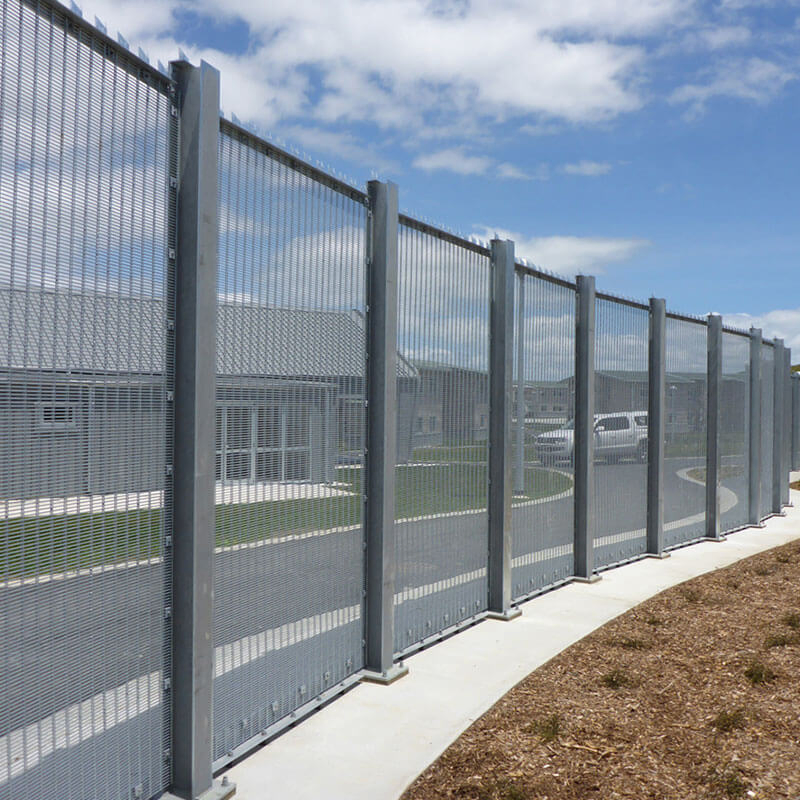 Powder Coating Airport Use Security Anti Climb Clear Vu Fence