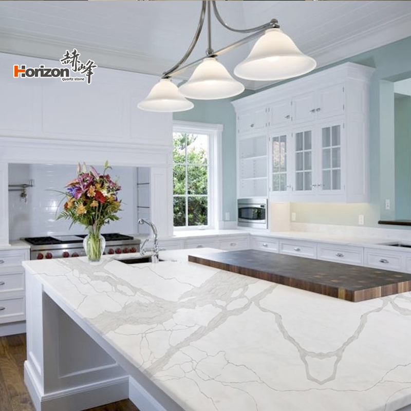 Calacatta 1029 Quartz Slab Artificial Stone Worktop Countertop From Horizon Stone
