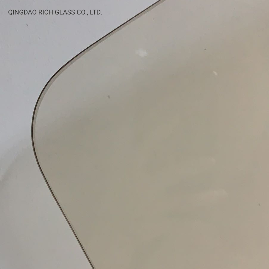 Dark Black Color 4mm 5mm 6mm Ceramics Matte Tempered Ceramic Glass for Kitchen