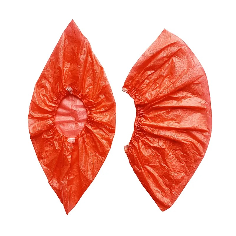 Medical Disposable CPE Shoecover Cleanroom PE Anti Slip Plastic Waterproof Shoe Cover