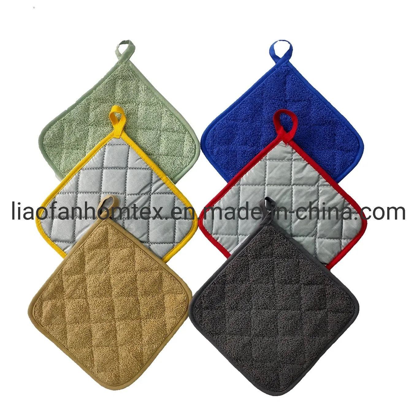 High Quality Heat Resistant Cotton Terry Oven Mitt Pot Holder