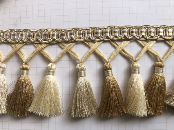 Colorful Wholesale 10cm Lace Bullion Tassel Trim Fringe for Clothes