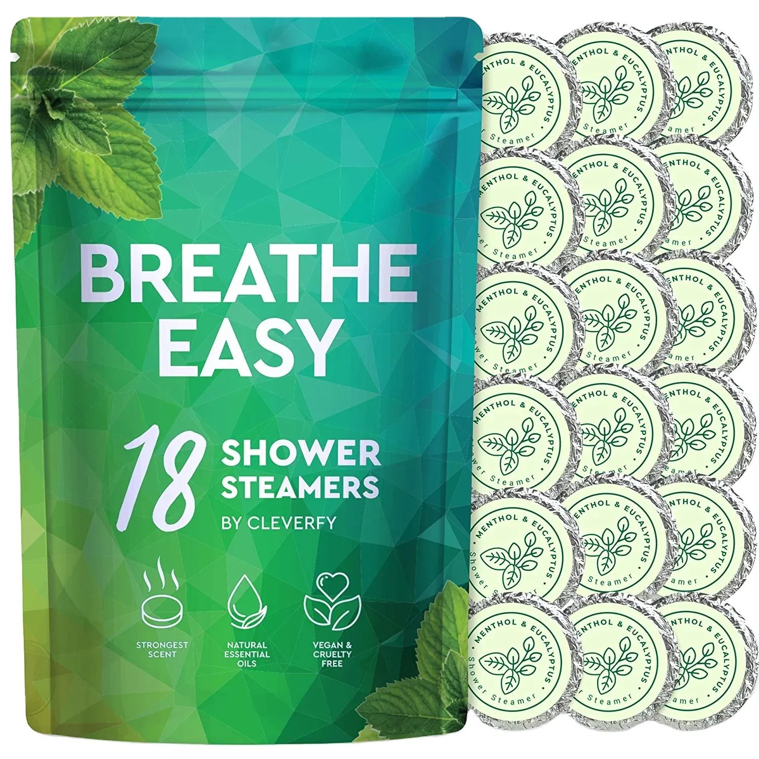 Body Nurse Shower Steamers Relax Physical Recovery Aromatherapy Cold Kicker Shower Steamers with Peppermint