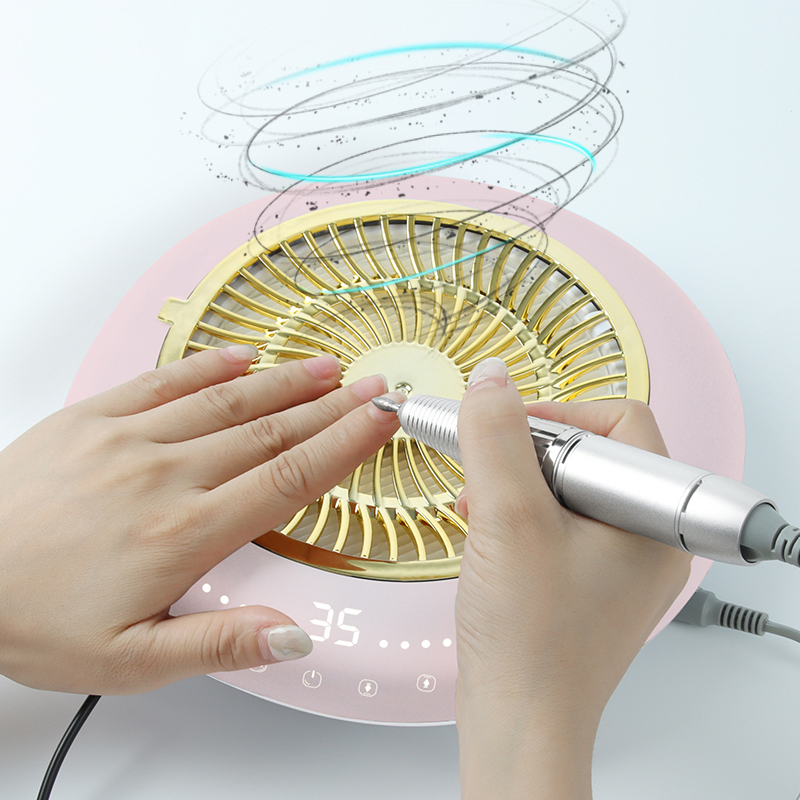 Beauty Salon Nail Dust Collector with Nail Drill 35000rpm Low Noise