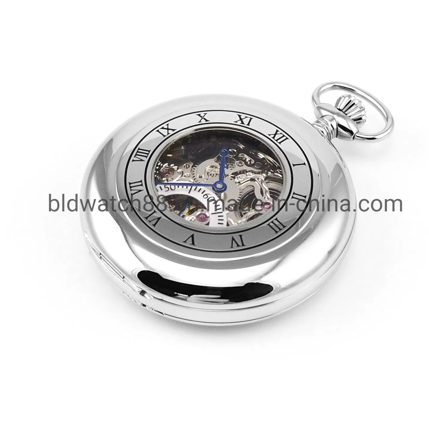 Custom Best Gift Watches Half Hunter Mechanical Brass Pocket Watch