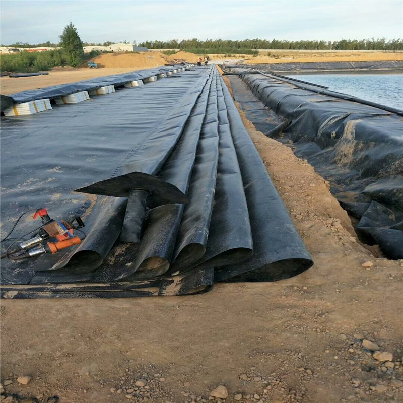 Factory Low Price 0.5mm 1.0mm 1.5mm HDPE Geomembrane Pond Liners for Water Conservancy Landfill Capping Basal Lining Division
