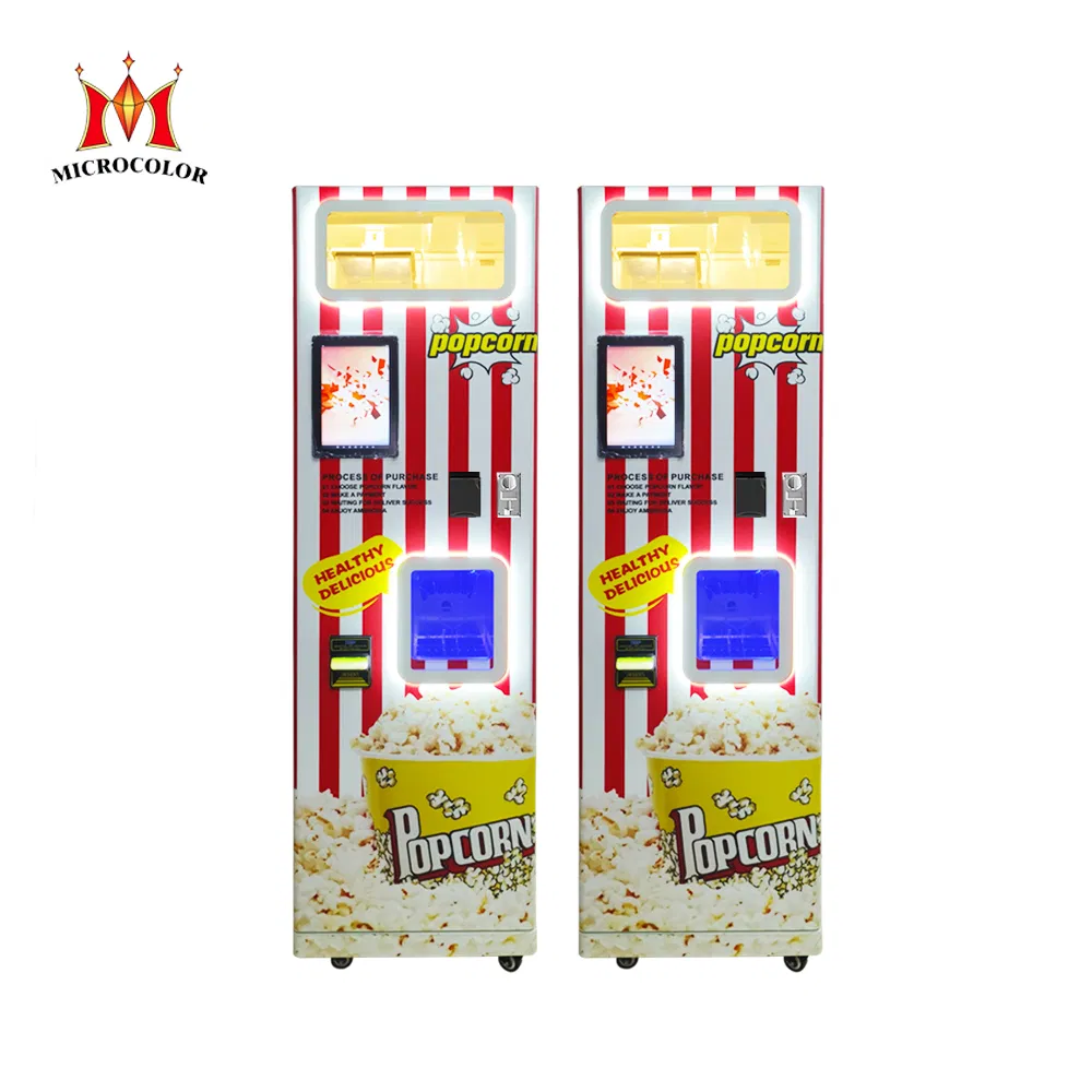 Electric Automatic Flavored Popcorn Vending Machine with Credit Card Payment