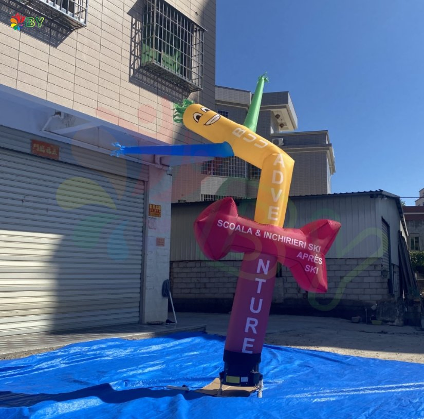 Boyan Custom Outdoor Colourful Advertising Sky Dancer Inflatable Air Tube Man Model