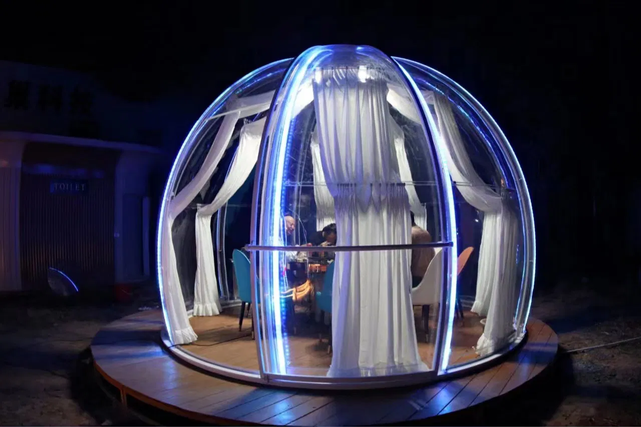 Outdoor Star Room New Hotel Night Market Star Tent Restaurant Bar Famous Tent Transparent Hot Pot Barbecue Bubble House Ys3.65