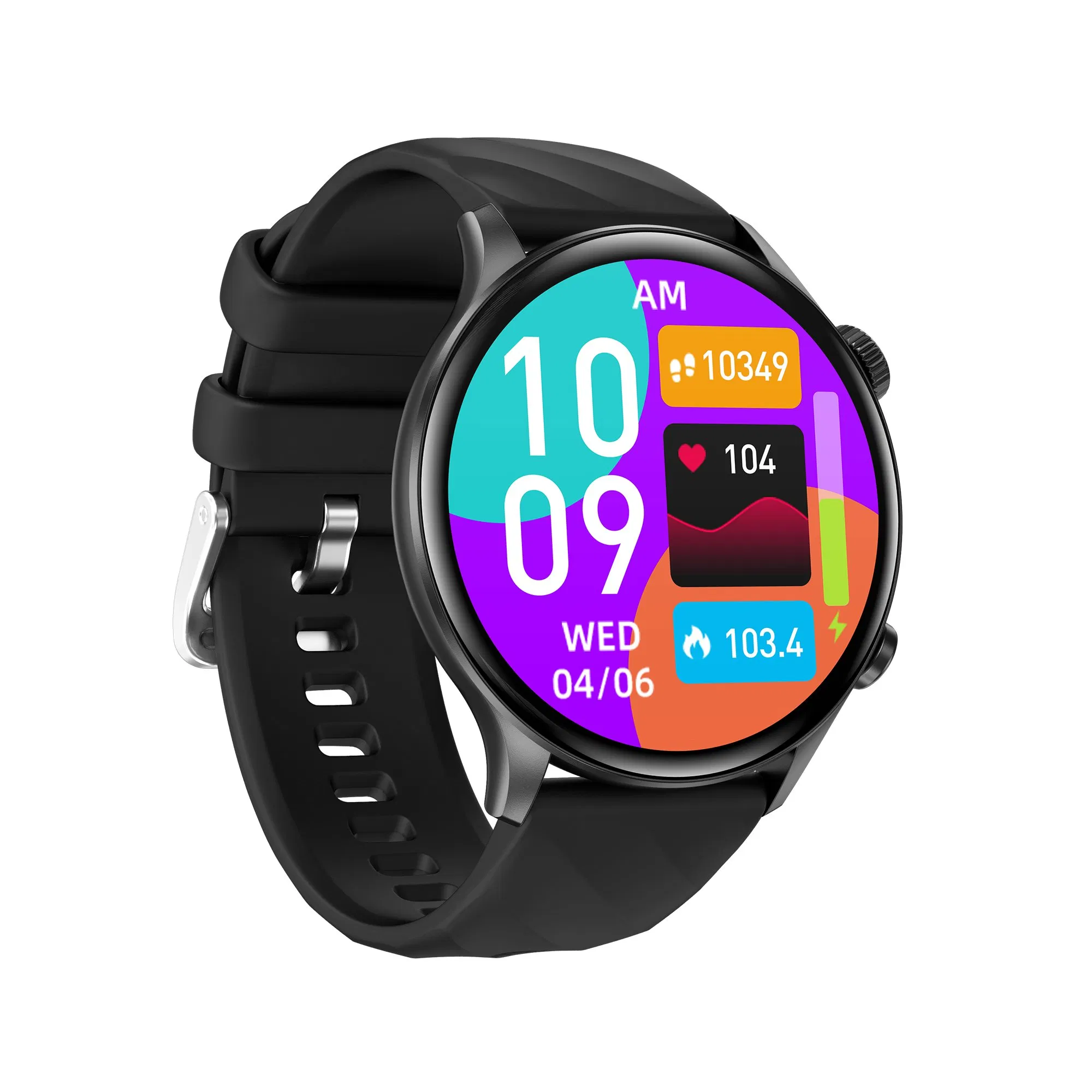 Round Screen Digital Watches IP67 Waterproof 100+Sport Mode Smart Bracelets Bt Call Heart Rate Monitoring Smart Watch