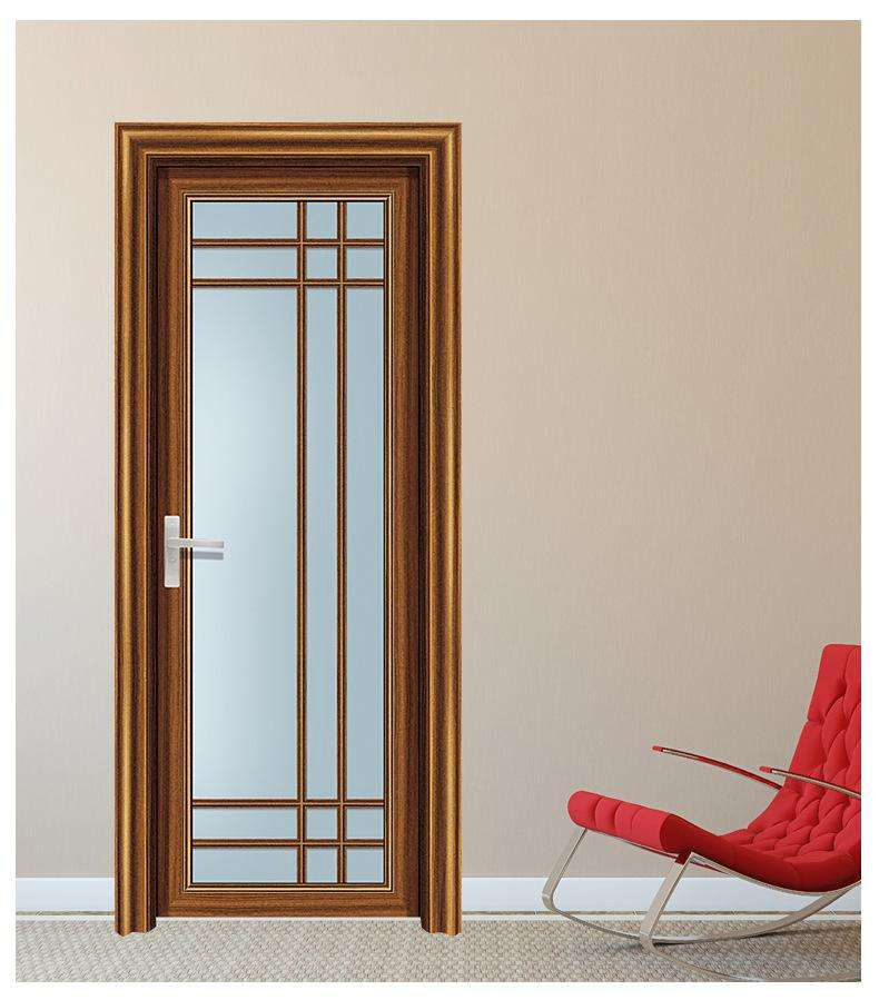 Fashion Design Flat Aluminum Door Interior Decoration Patio Swing Door Aluminum Profile Doors