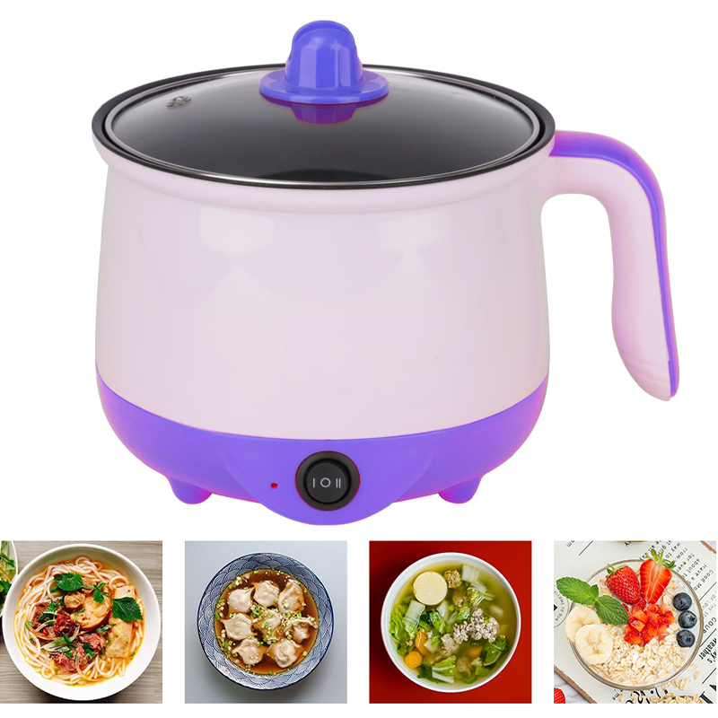 500W Portable Multi-Cooker Electric Hot Pot Cooker with Detachable Temperature Control