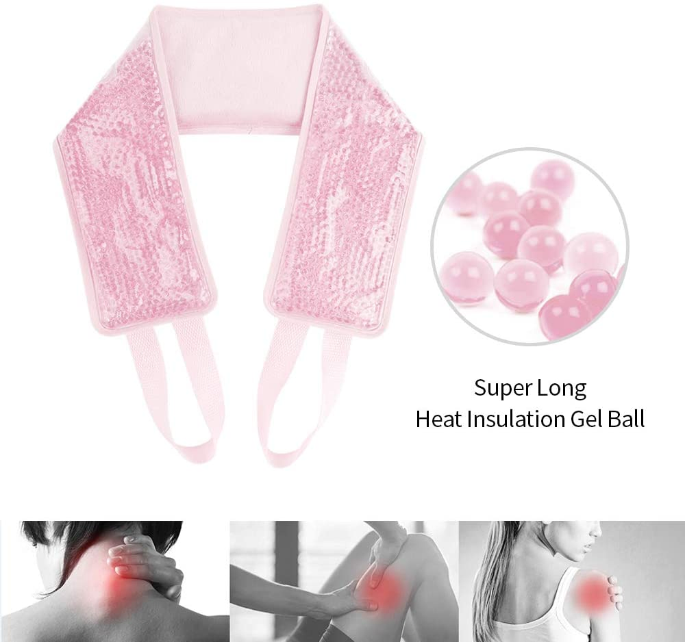 Reusable Neck Cold Pack with Soft Plush Backing for Neck Pain Relief