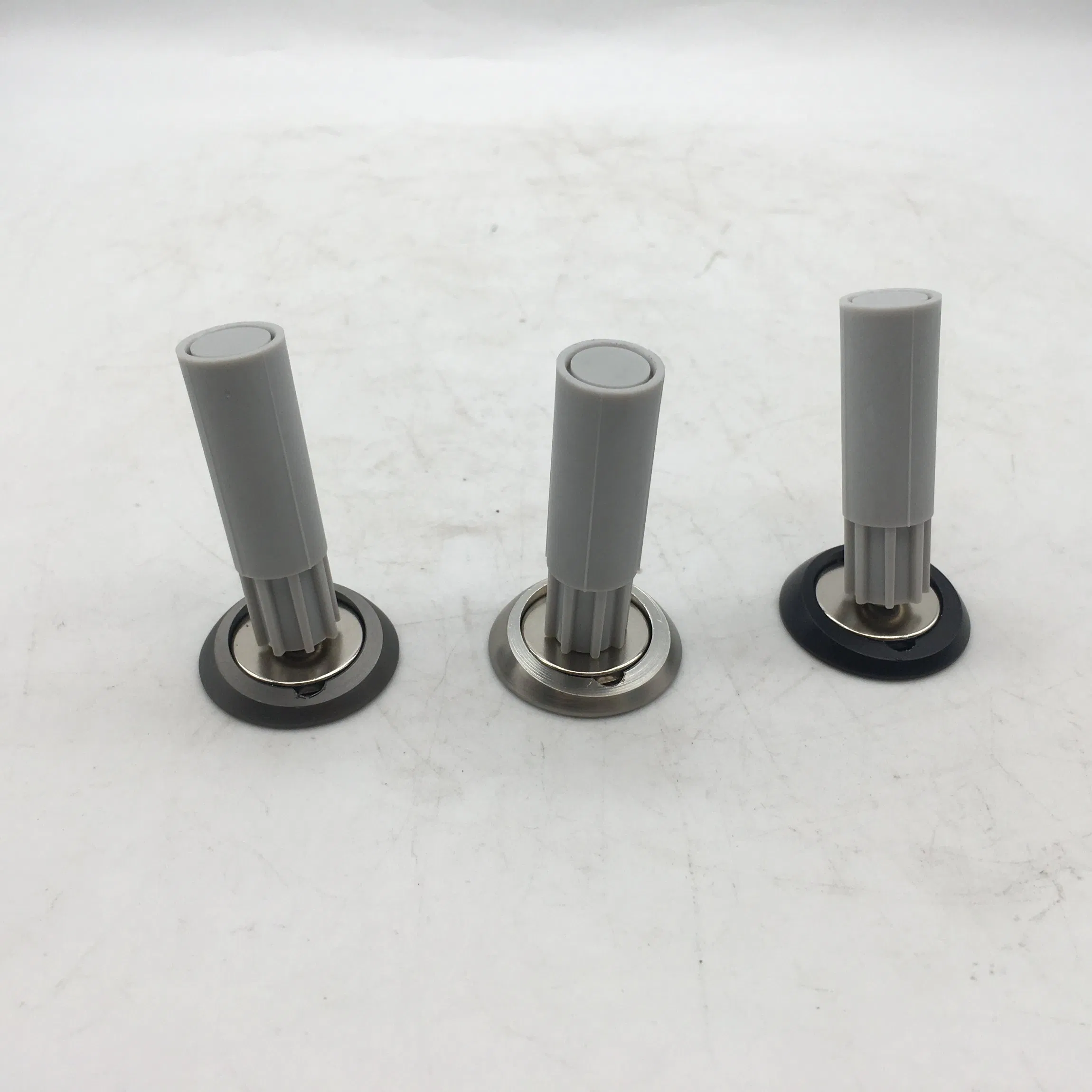 Stainless Steel Door Stopper Wall Mounted Fittings with Rubber Buffer Screw Fixing