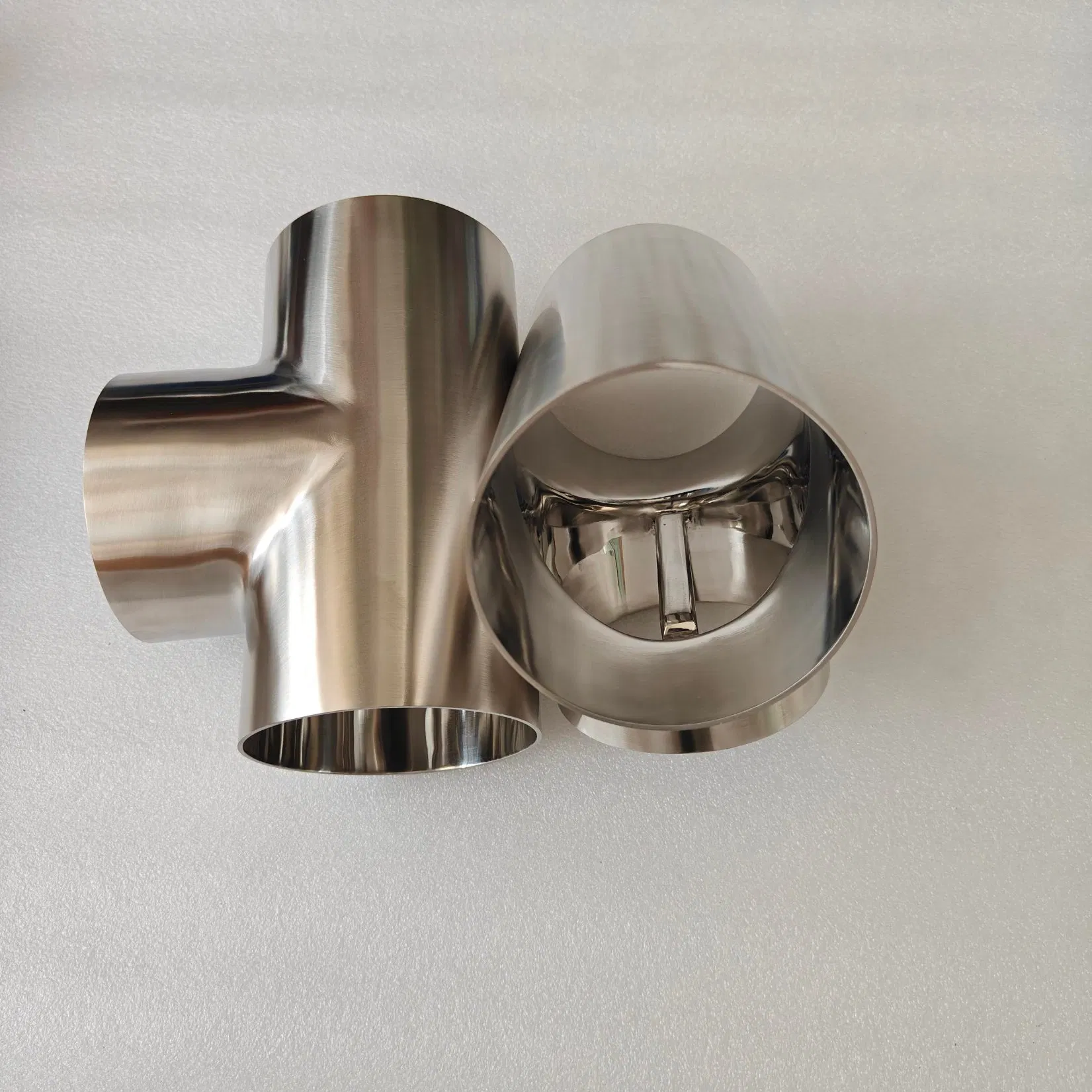 Stainless Steel Piggable Barrel Tee/Food Grade Standard/Sanitary Standards/Mirror Polishing Ra 0.4-1.6/DN80 100 128 150