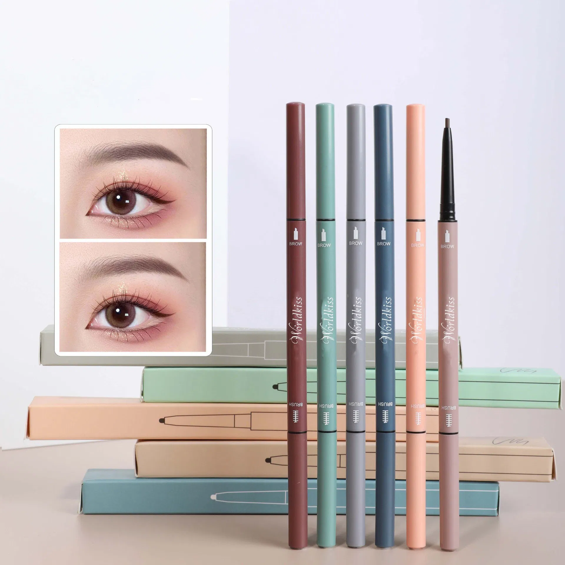 Quick-Drying Flake-Free Long-Lasting Smudge-Proof Eyebrow Pencil