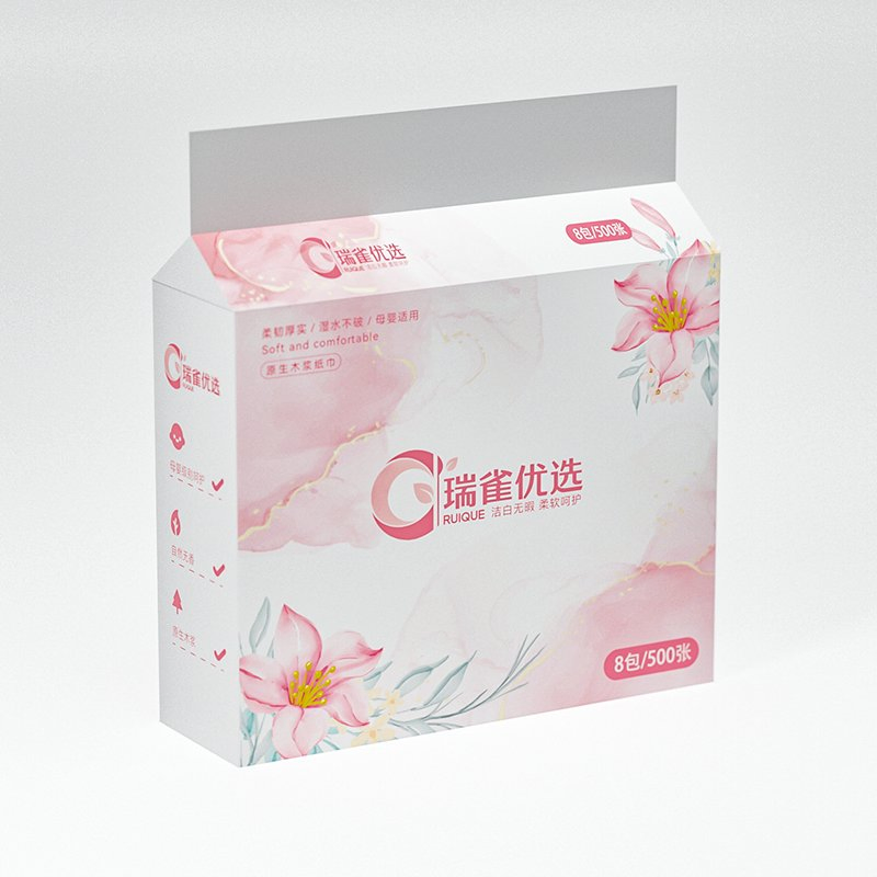 Soft and Absorbent Virgin Pulp Facial Tissue for All Skin Types