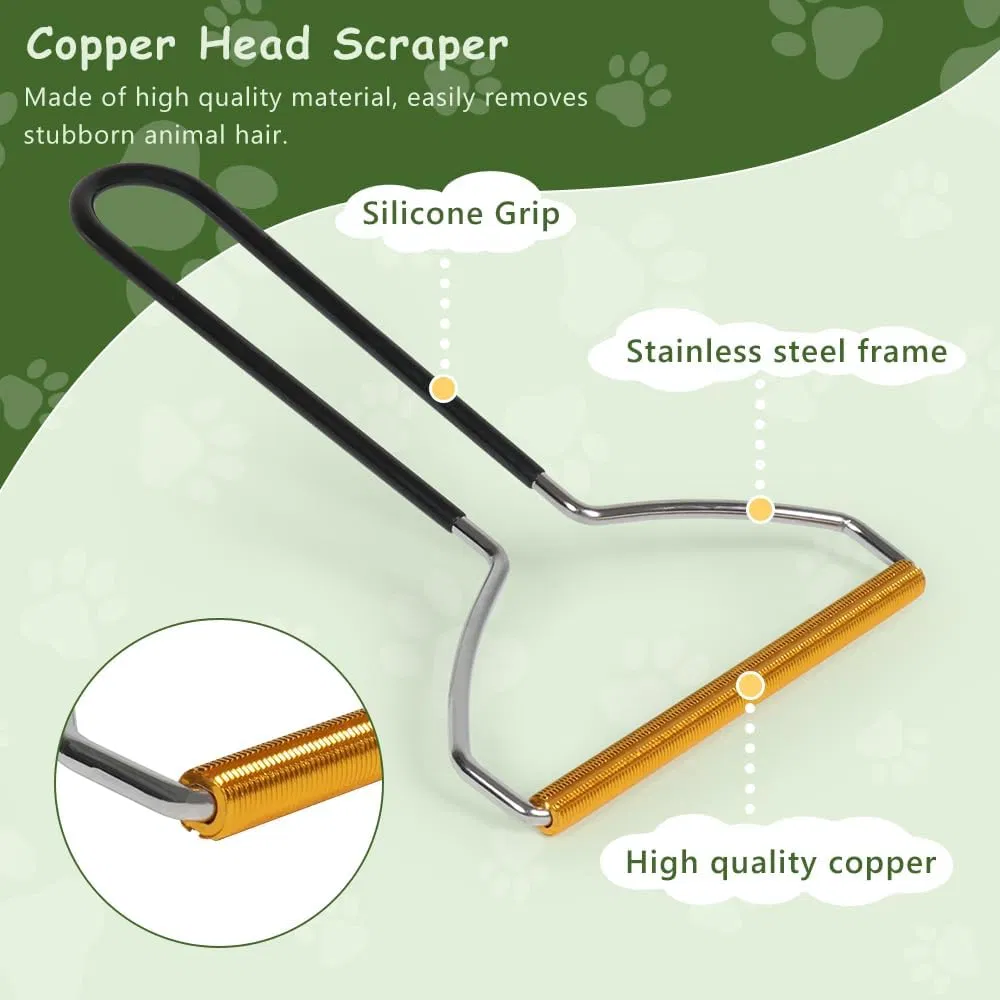 Reusable for Pet Hair Remover Roller Dog & Cat Self-Cleaning Tool No Adhesive Needed Grooming Tool Type