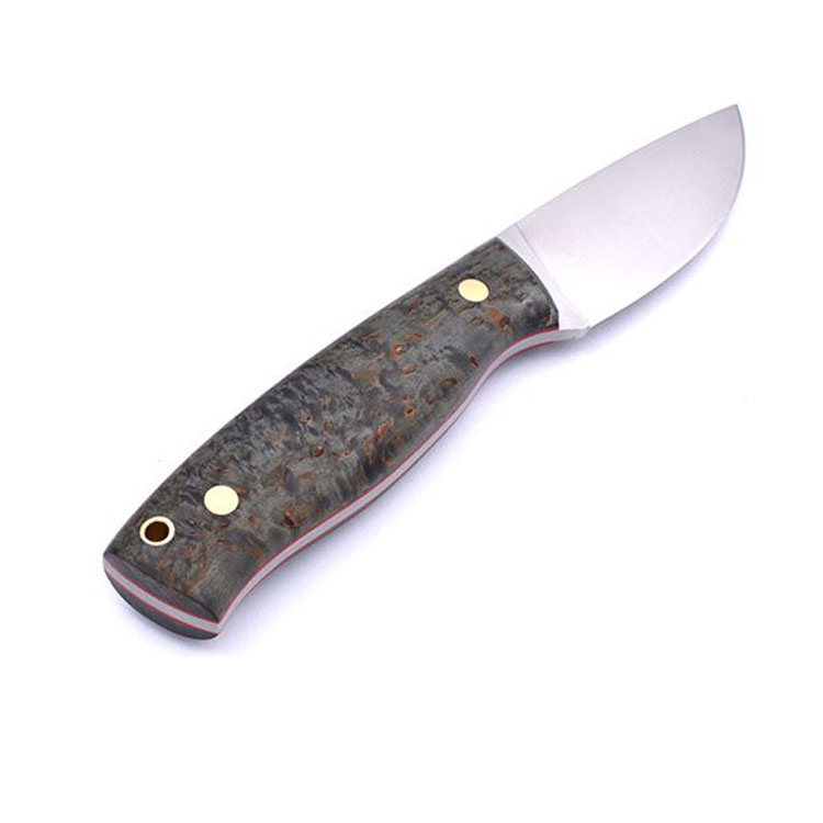 The Finland Puukko Knife with 3.1in Serrated Clip Point Blade and Wooden Handle for Outdoor Knives Tactical, Survival and EDC Knife