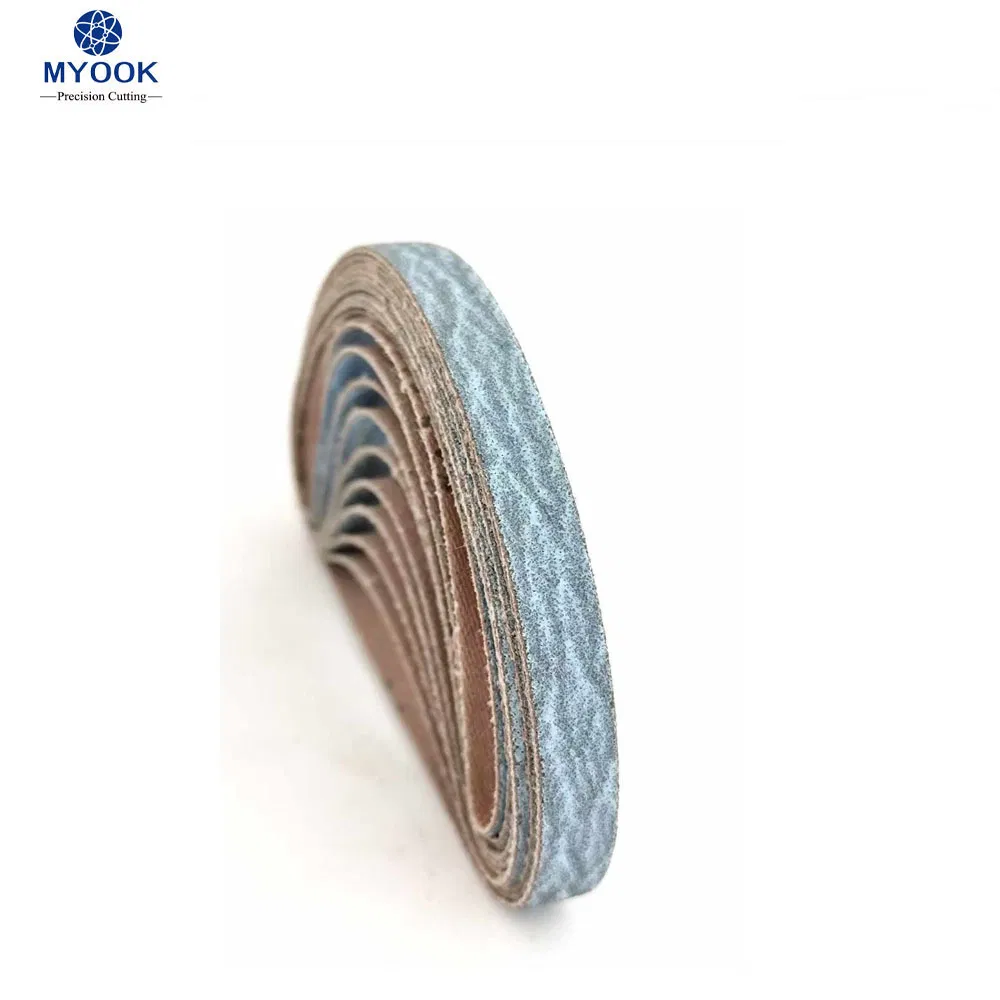 Myook 3/8 * 13" 120 10*330mm 120molybdenum Grit Zirconia Alumina Sand Belt Sanding