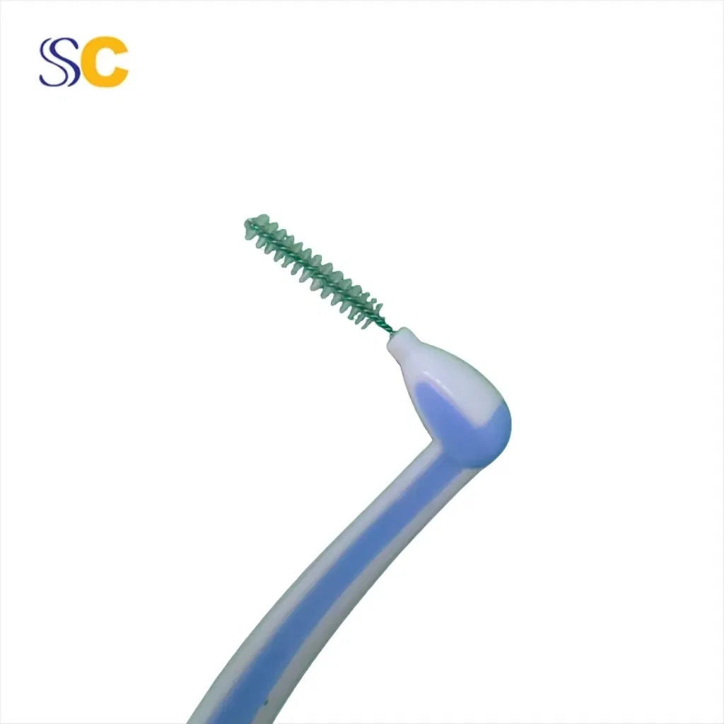 0.4mm Colorful Interdental Brush Head Teeth Space Clean Orthodontic L Shape Toothpick