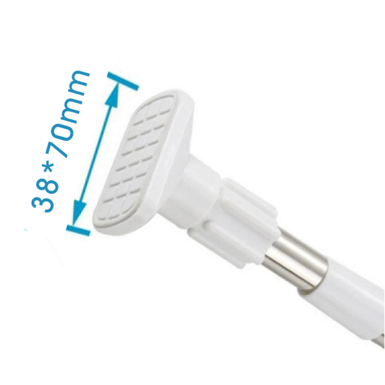 Sanipro Shower Curtain Rail Towel Poles Adjustable Rod for Bathroom Windows, Telescopic Hanging Clothes Drying Rods